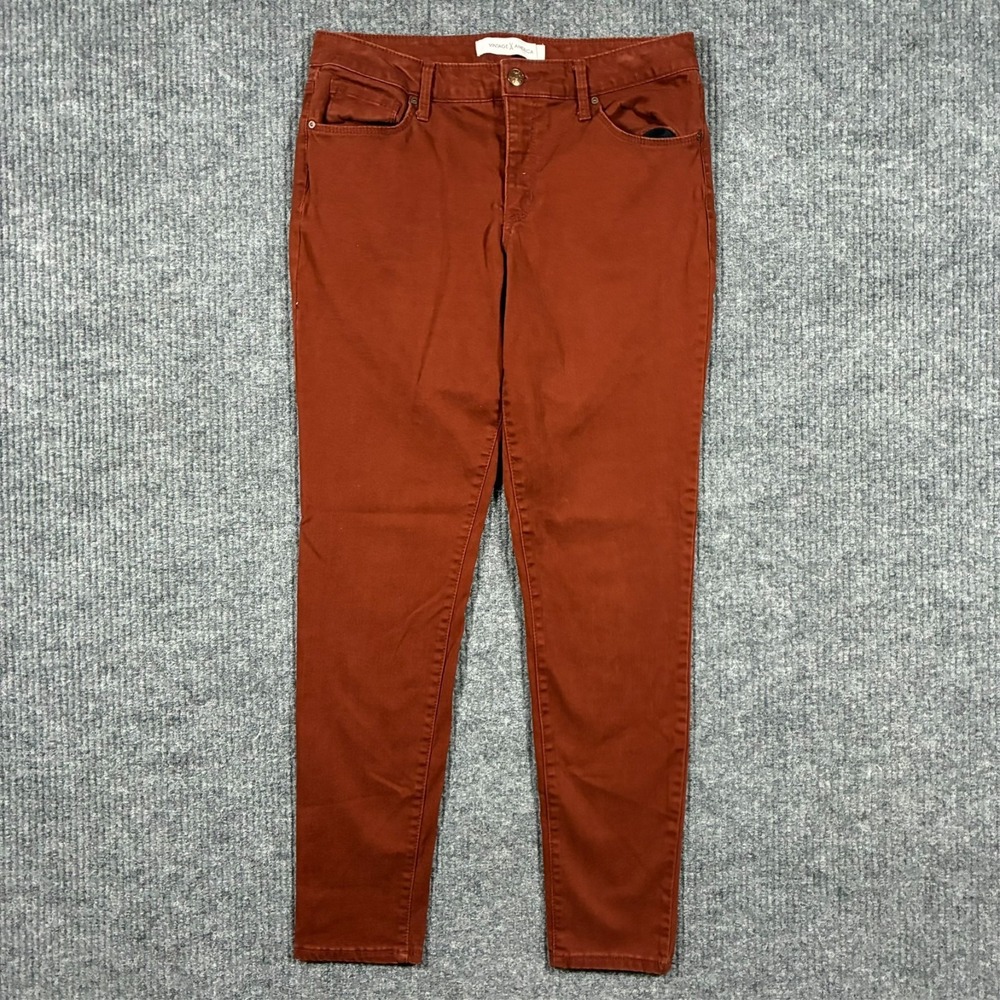 Vintage‎ America Wonderland Skinny Jeans Womens Size 8/29 Regular Rust Mid Rise